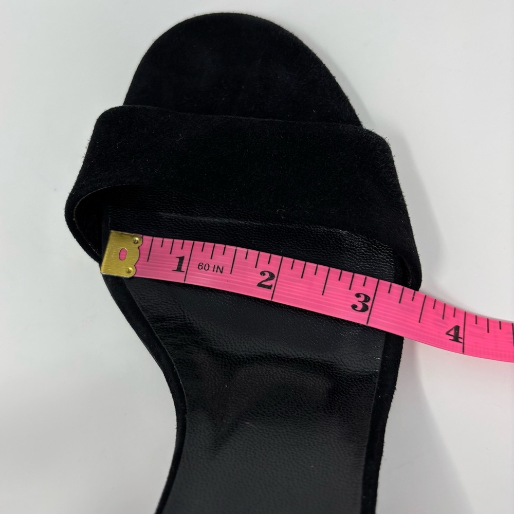 Gucci Black Suede Crystal-Heel Sandals Adlena Size EU 38.5 / US 8.5 - Picture 15 of 16